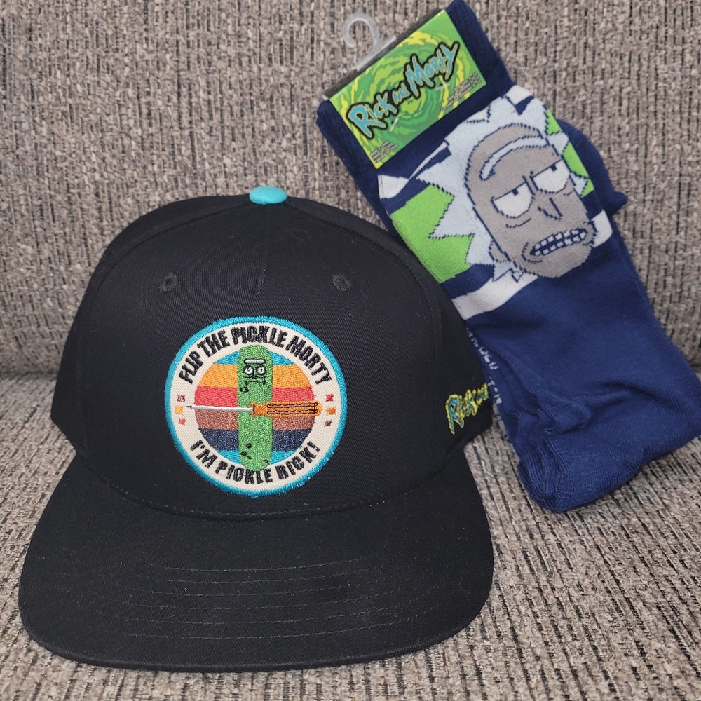 Rick and Morty hat and free socks
